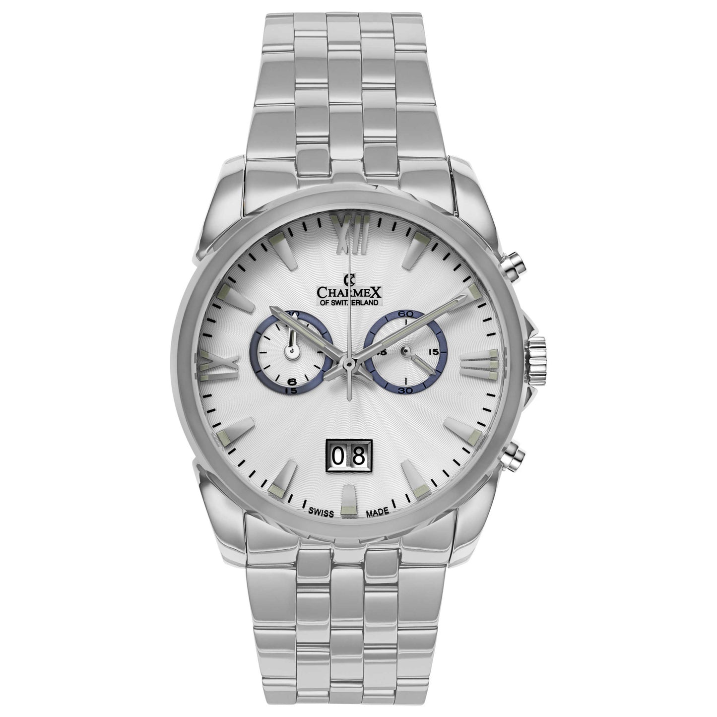 Front view of Charmex Geneva Men's Swiss Quartz (Battery-Powered) Watch 2670