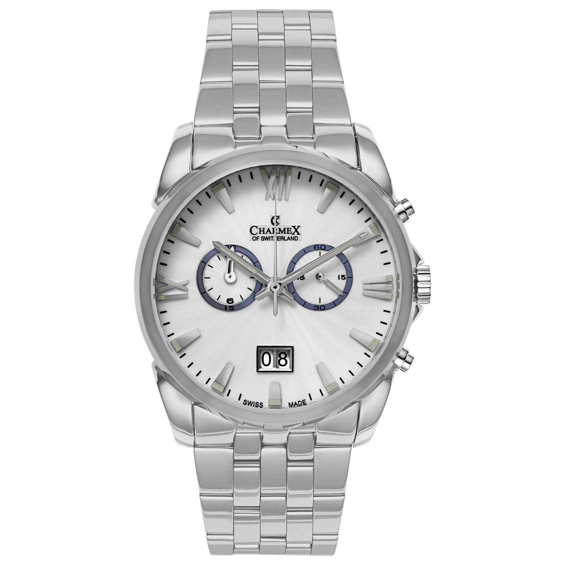 Front view of Charmex Geneva Men's Swiss Quartz (Battery-Powered) Watch 2670