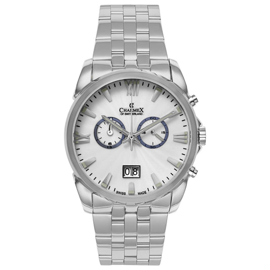 Front view of Charmex Geneva Men's Swiss Quartz (Battery-Powered) Watch 2670