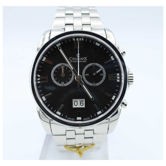 Front view of Charmex Geneva Men's Swiss Quartz (Battery-Powered) Watch 2671-SD