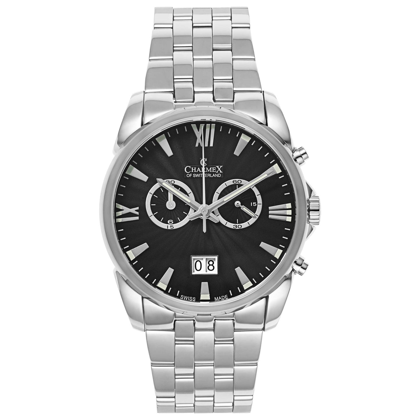 Front view of Charmex Geneva Men's Swiss Quartz (Battery-Powered) Watch 2671