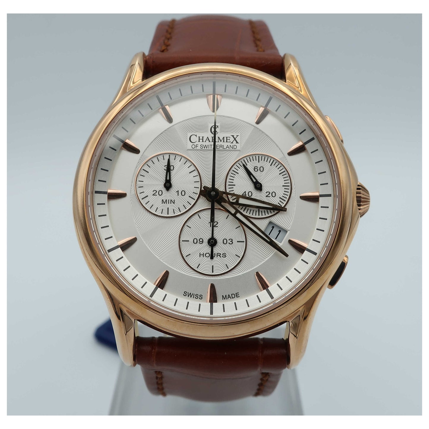 Front view of Charmex Silverstone Men's Swiss Quartz (Battery-Powered) Watch 2675-SD