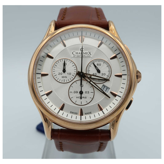 Front view of Charmex Silverstone Men's Swiss Quartz (Battery-Powered) Watch 2675-SD