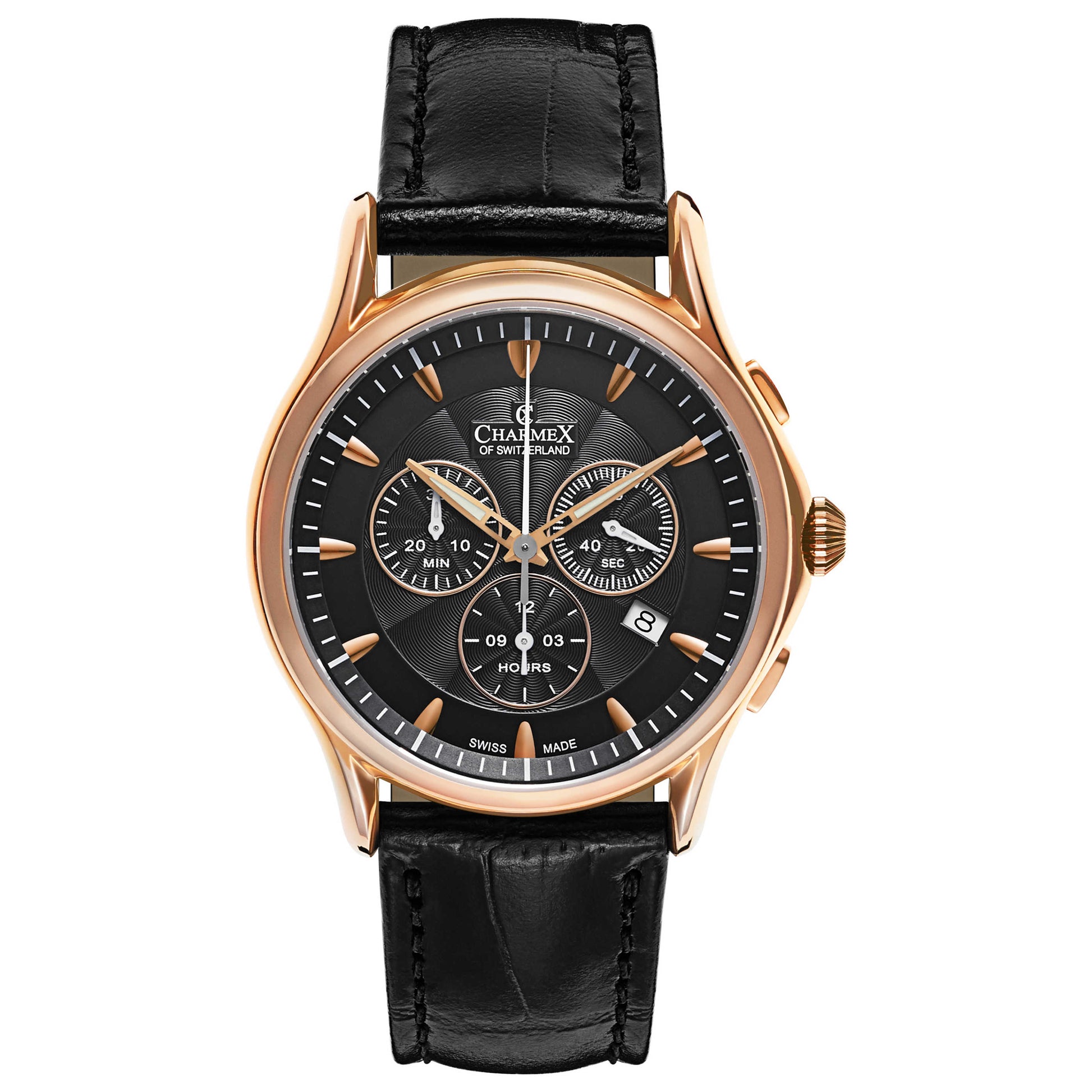 Front view of Charmex Silverstone Men's Swiss Quartz (Battery-Powered) Watch 2676