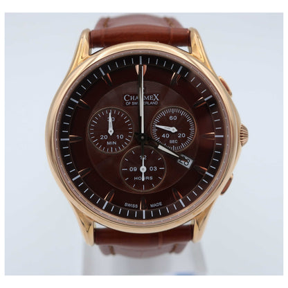 Front view of Charmex Silverstone Men's Swiss Quartz (Battery-Powered) Watch 2677-SD