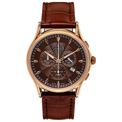 Front view of Charmex Silverstone Men's Swiss Quartz (Battery-Powered) Watch 2677