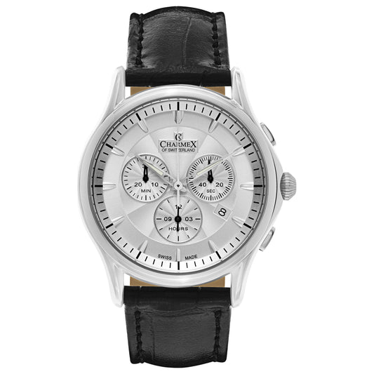 Front view of Charmex Silverstone Men's Swiss Quartz (Battery-Powered) Watch 2680