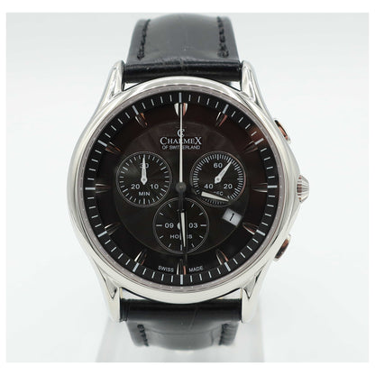Front view of Charmex Silverstone Men's Swiss Quartz (Battery-Powered) Watch 2681-SD