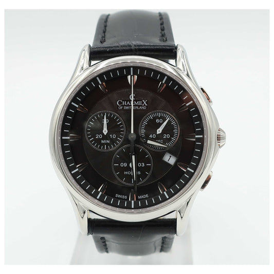 Front view of Charmex Silverstone Men's Swiss Quartz (Battery-Powered) Watch 2681-SD