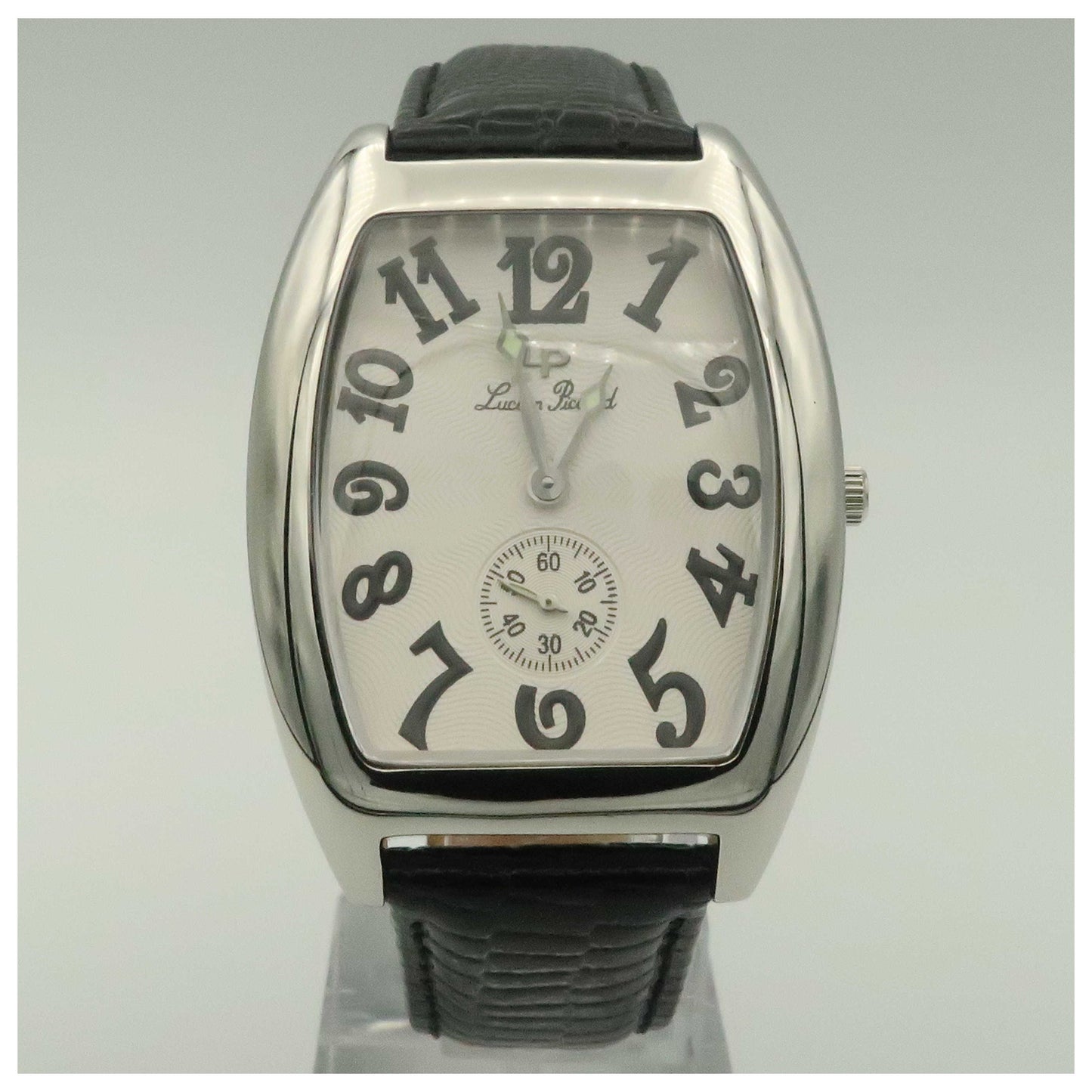 Front view of Lucien Piccard Delancy Men's Watch 26821BK-PO