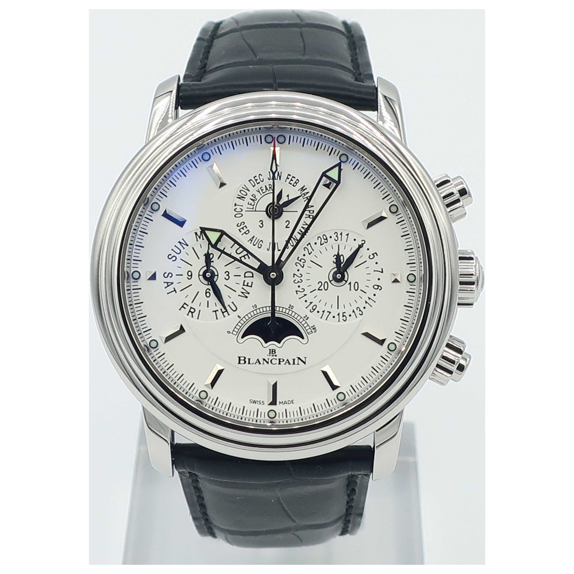 Front view of Blancpain Leman Men's Automatic Watch 2685F-1127-53B-SD