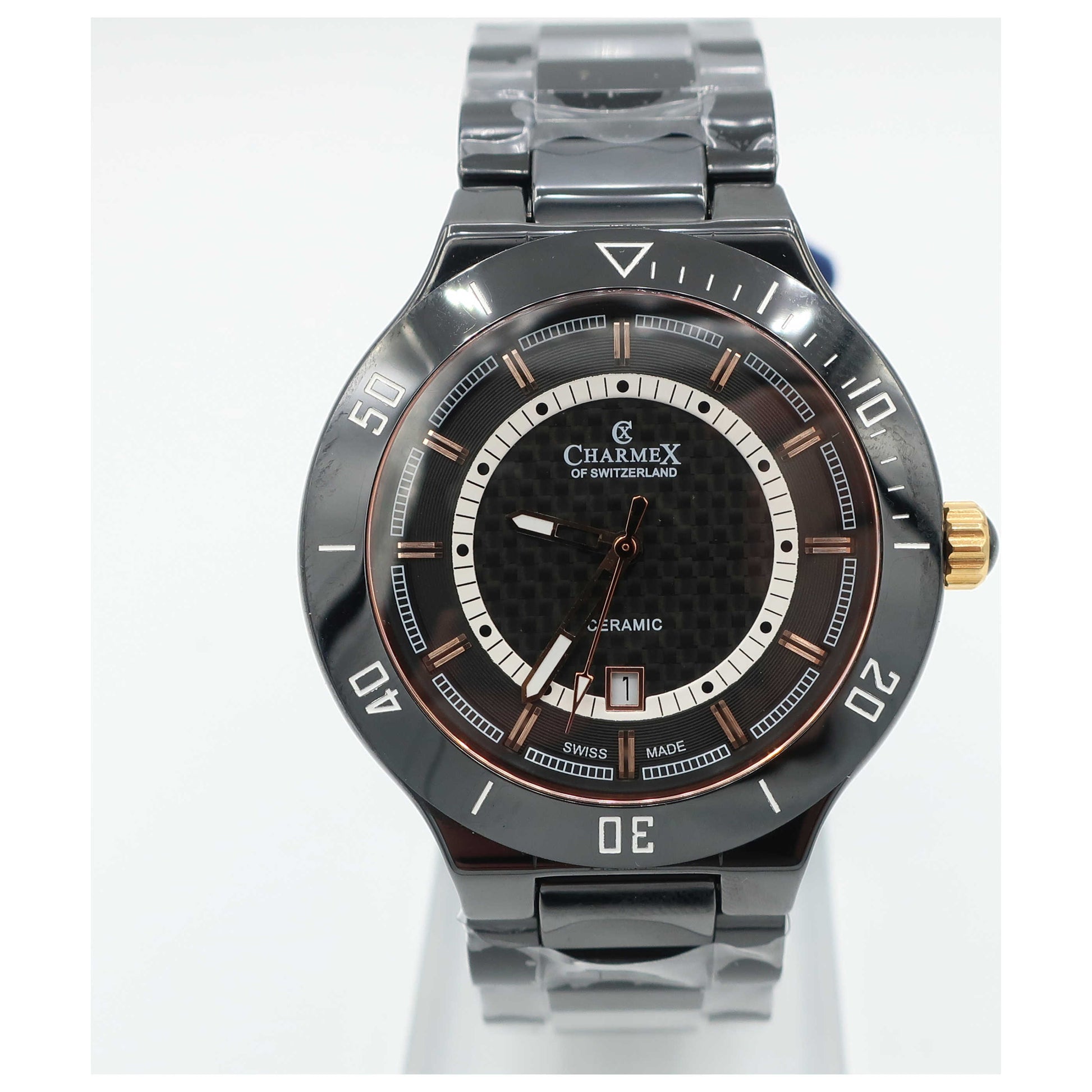 Front view of Charmex San Remo Men's Swiss Quartz (Battery-Powered) Watch 2691-SD