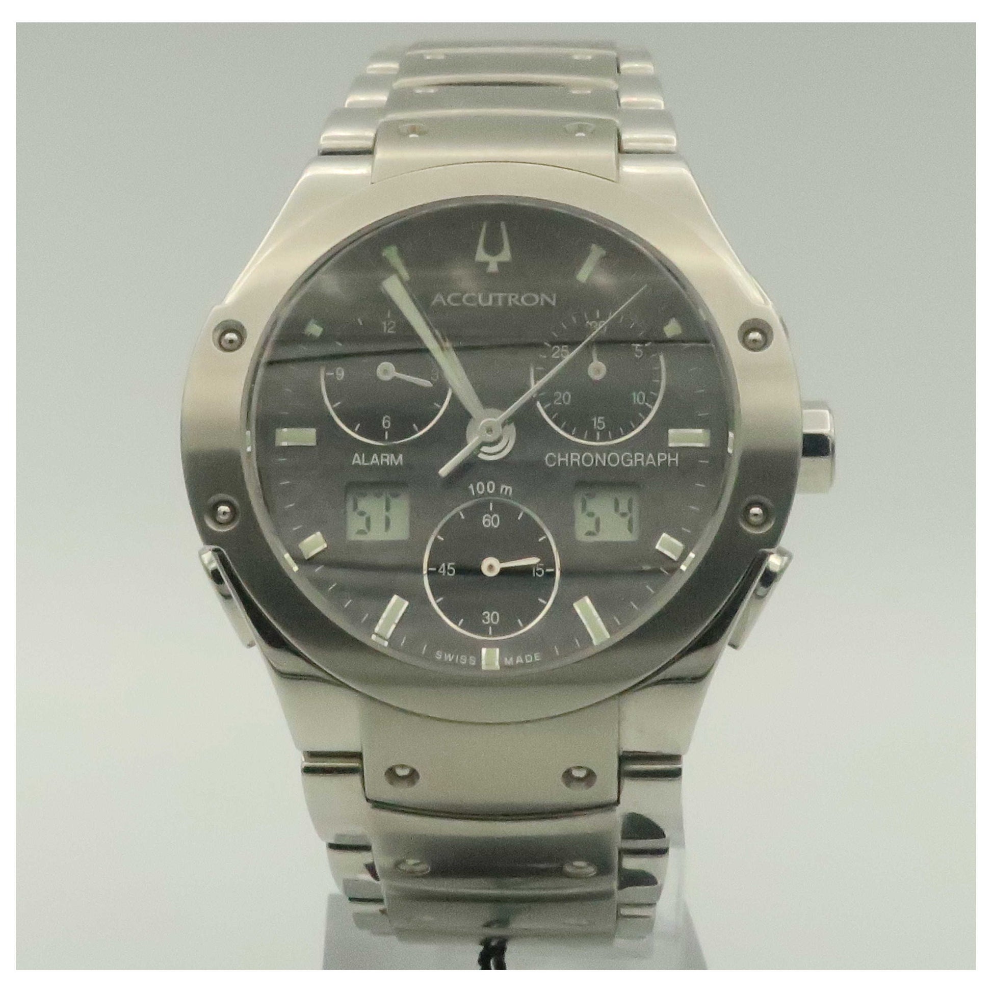 Front view of Bulova Accutron Breckenridge Men's Watch 26B29-PO