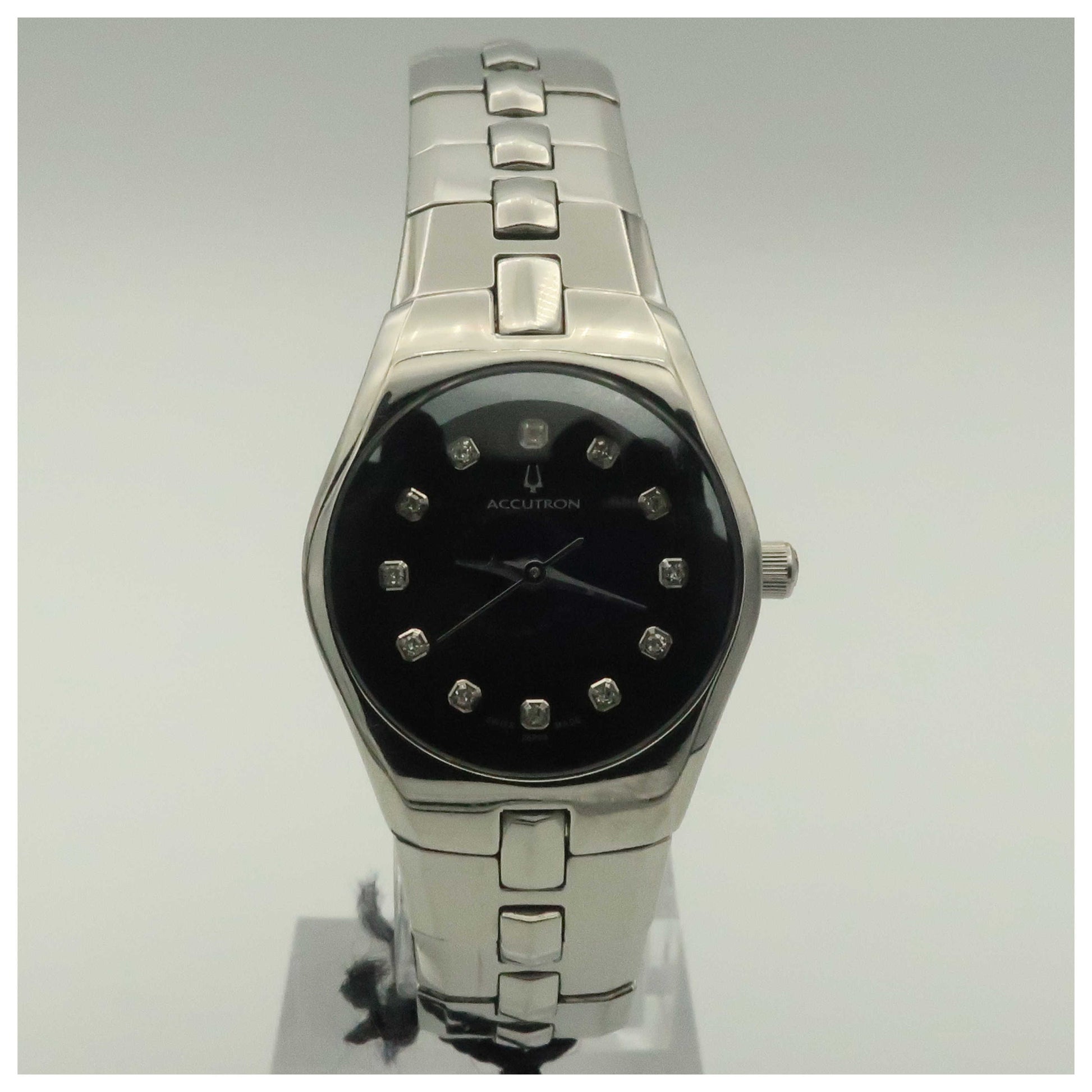 Front view of Bulova Accutron Lucerne Women's Swiss Quartz (Battery-Powered) Watch 26P09-PO