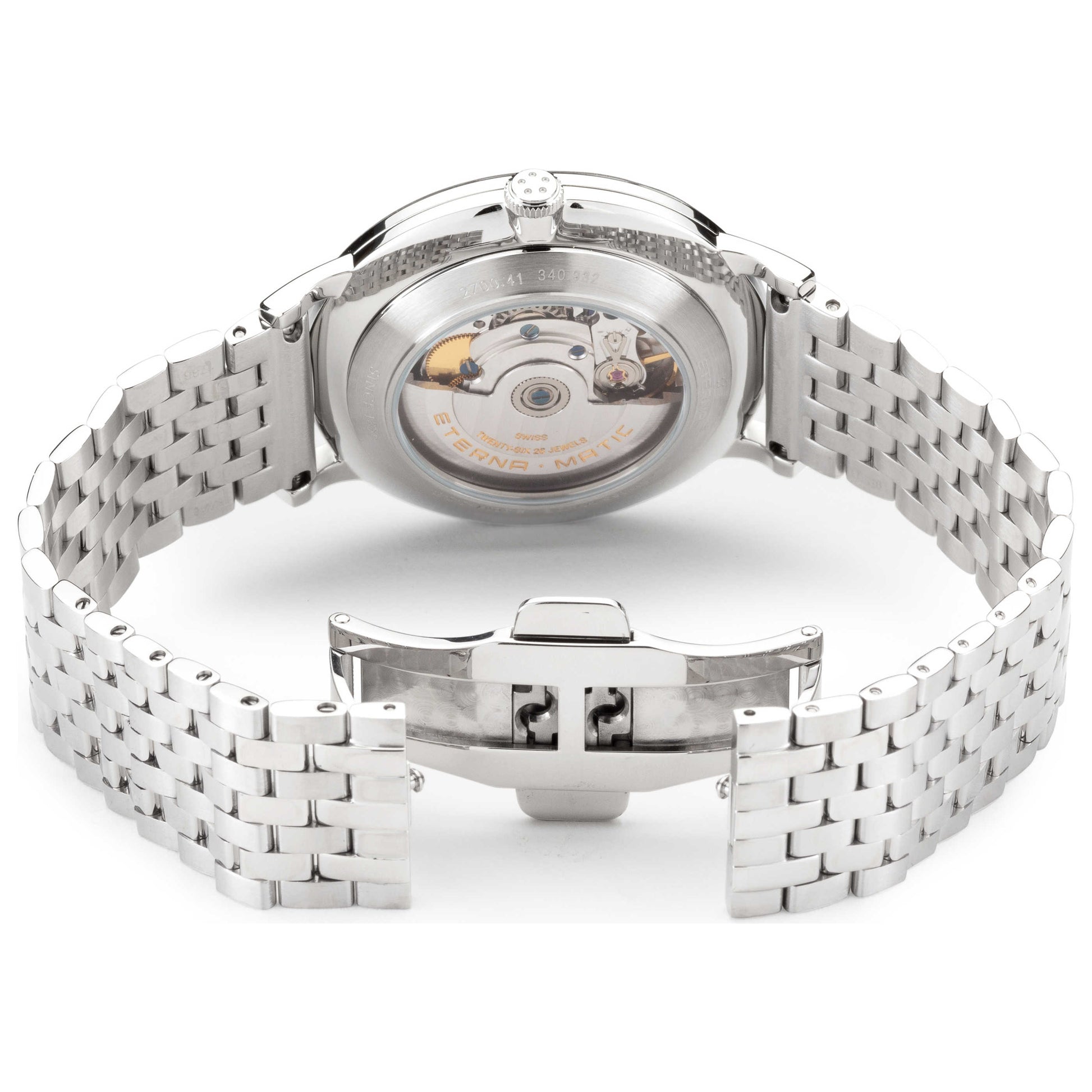 Back view of Eterna Eternity Men's Automatic Watch 2700-41-50-1736