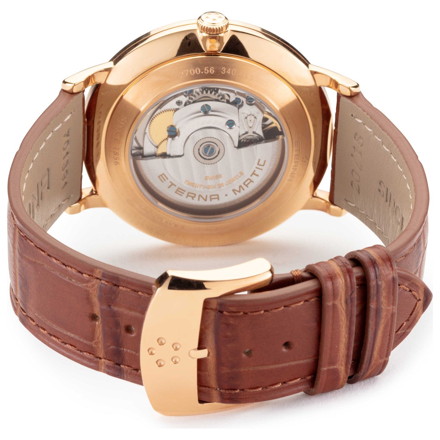 Back view of Eterna Eternity Men's Automatic Watch 2700-56-11-1391