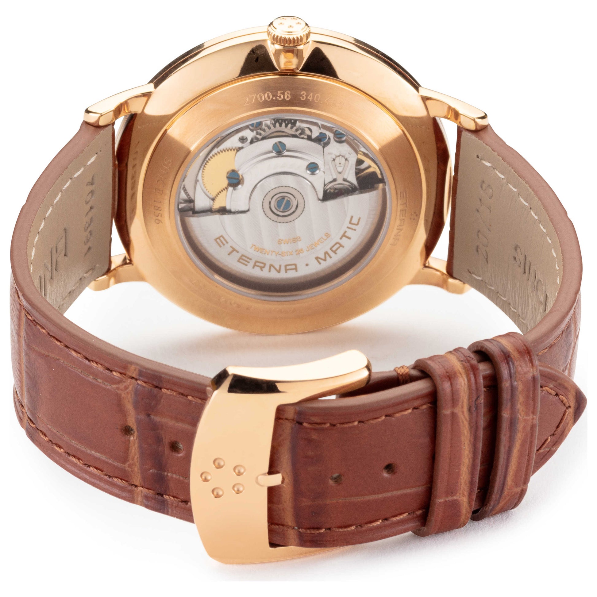 Back view of Eterna Eternity Men's Automatic Watch 2700-56-11-1391