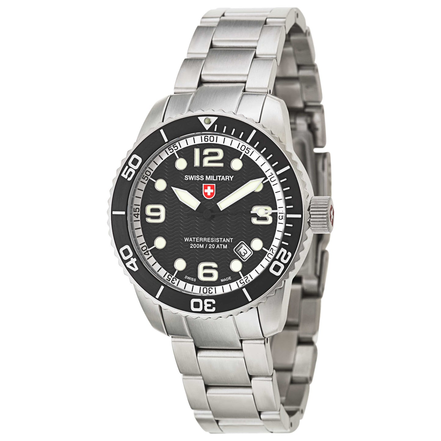 Front view of Swiss Military Marlin Men's Swiss Quartz (Battery-Powered) Watch 2701