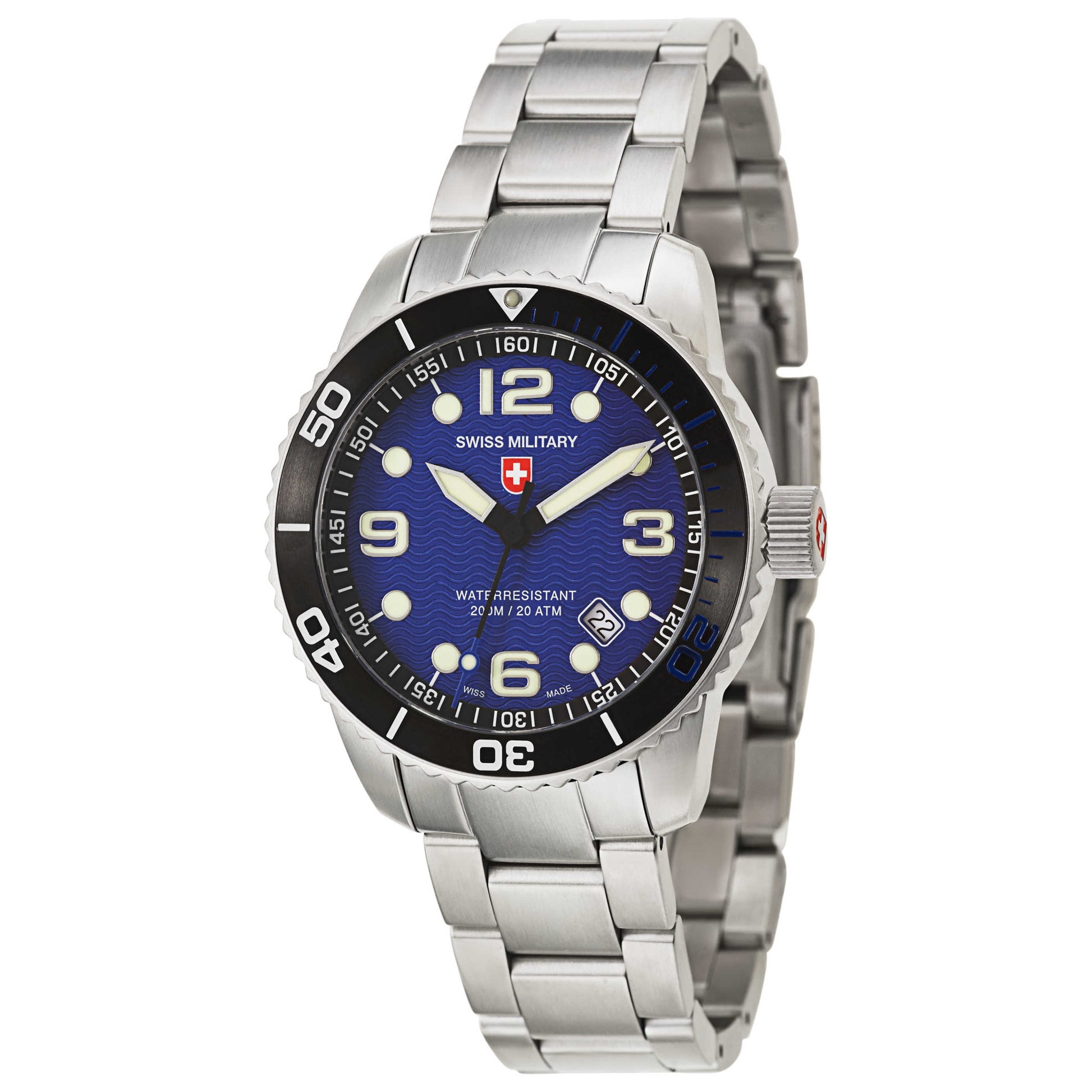 Front view of Swiss Military Marlin Men's Swiss Quartz (Battery-Powered) Watch 2702