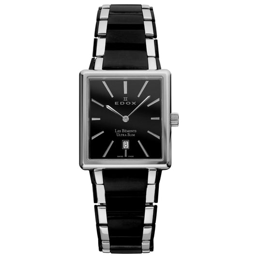 Front view of Edox Les Bemonts Men's Quartz Watch 27031-357N-NIN