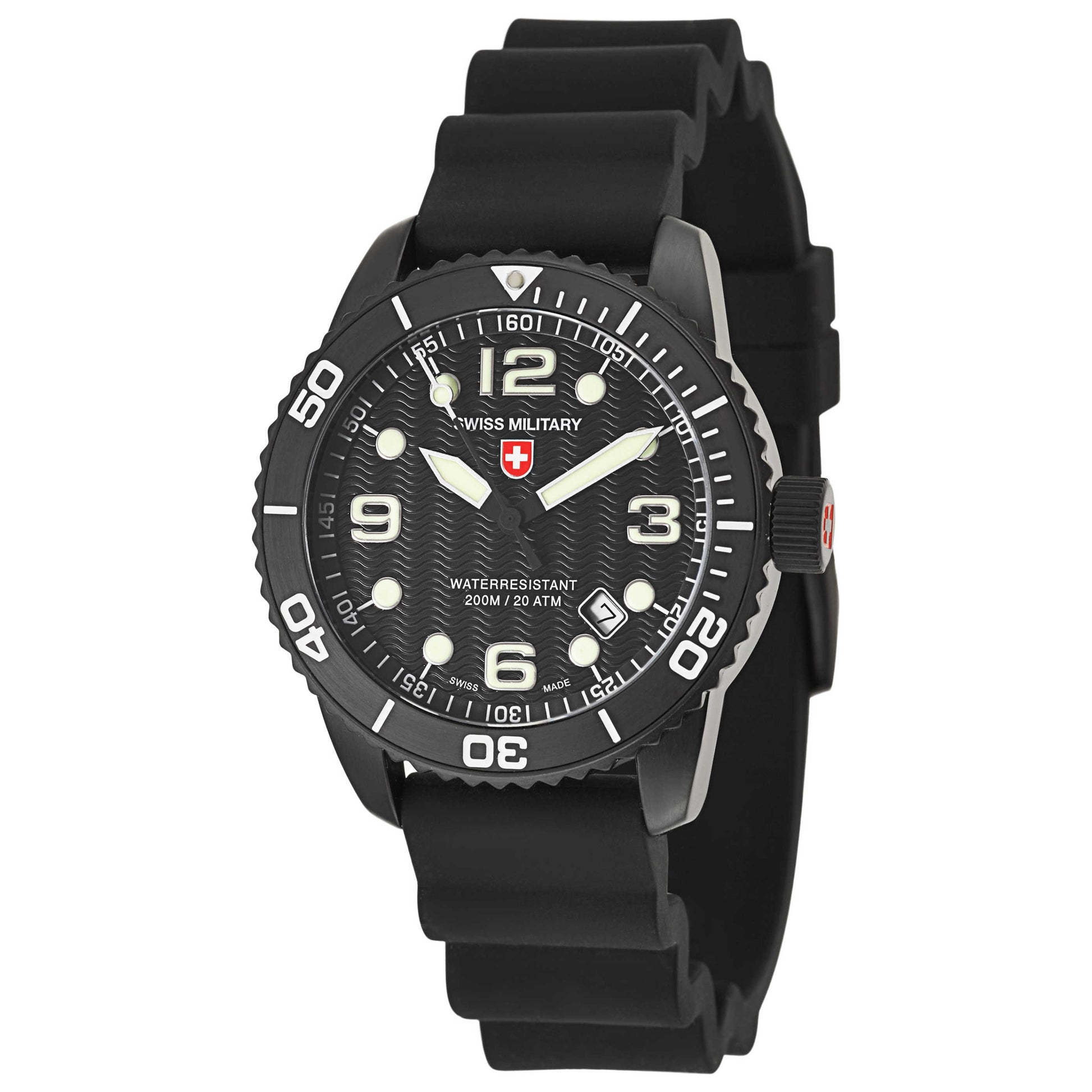 Front view of Swiss Military Marlin Men's Swiss Quartz (Battery-Powered) Watch 2706