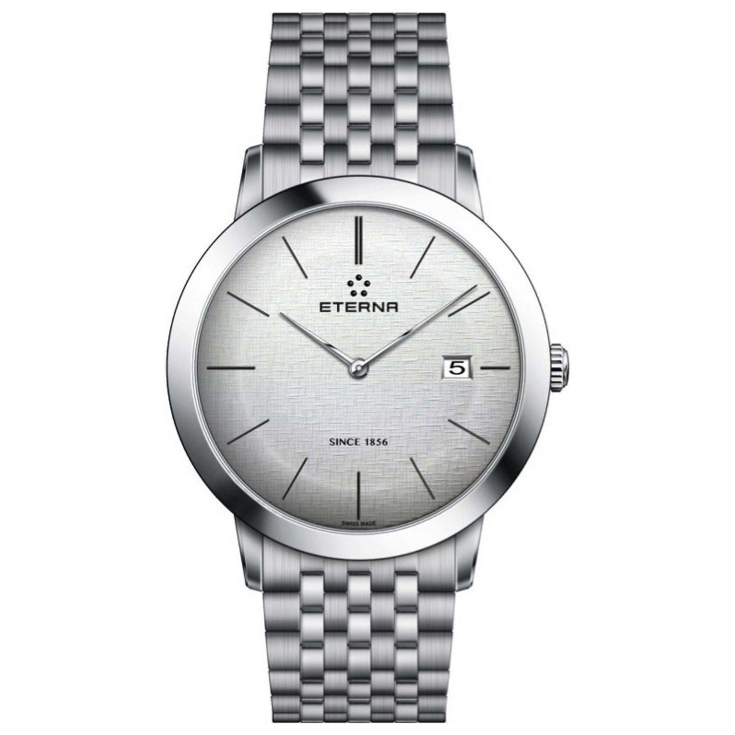 Front view of Eterna Eternity Men's Swiss Quartz (Battery-Powered) Watch 2710-41-10-1736