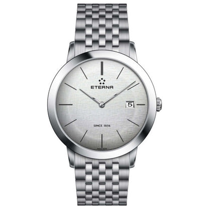 Front view of Eterna Eternity Men's Swiss Quartz (Battery-Powered) Watch 2710-41-10-1736