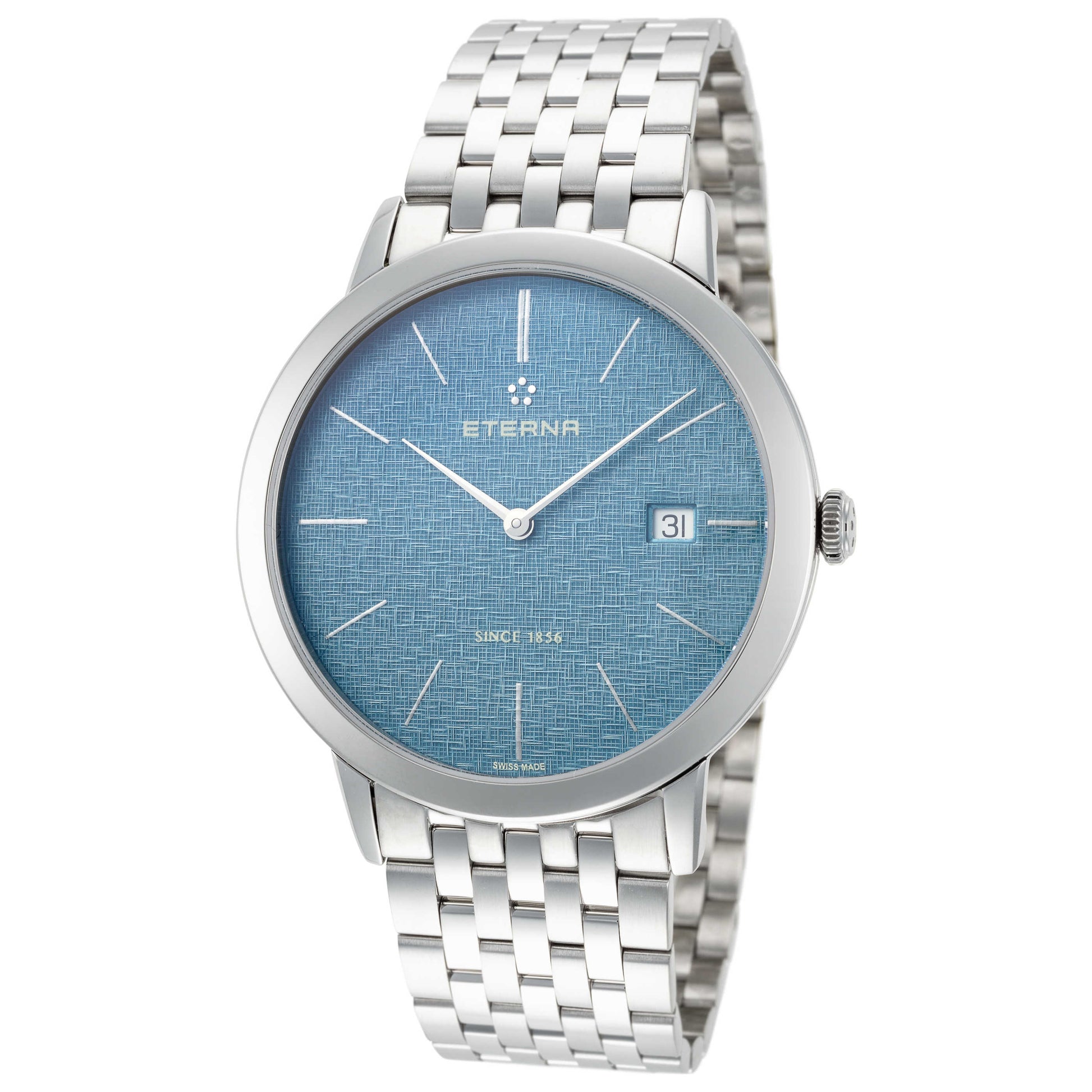 Front view of Eterna Eternity Men's Swiss Quartz (Battery-Powered) Watch 2710-41-80-1736