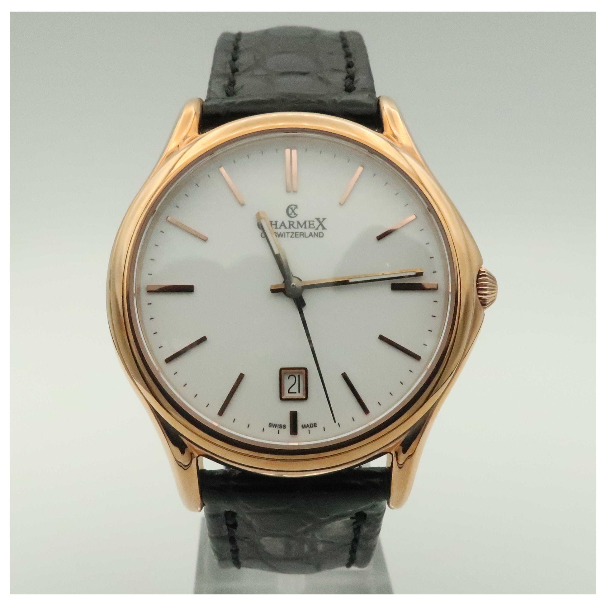 Front view of Charmex Madison Avenue Men's Swiss Quartz (Battery-Powered) Watch 2710-SD