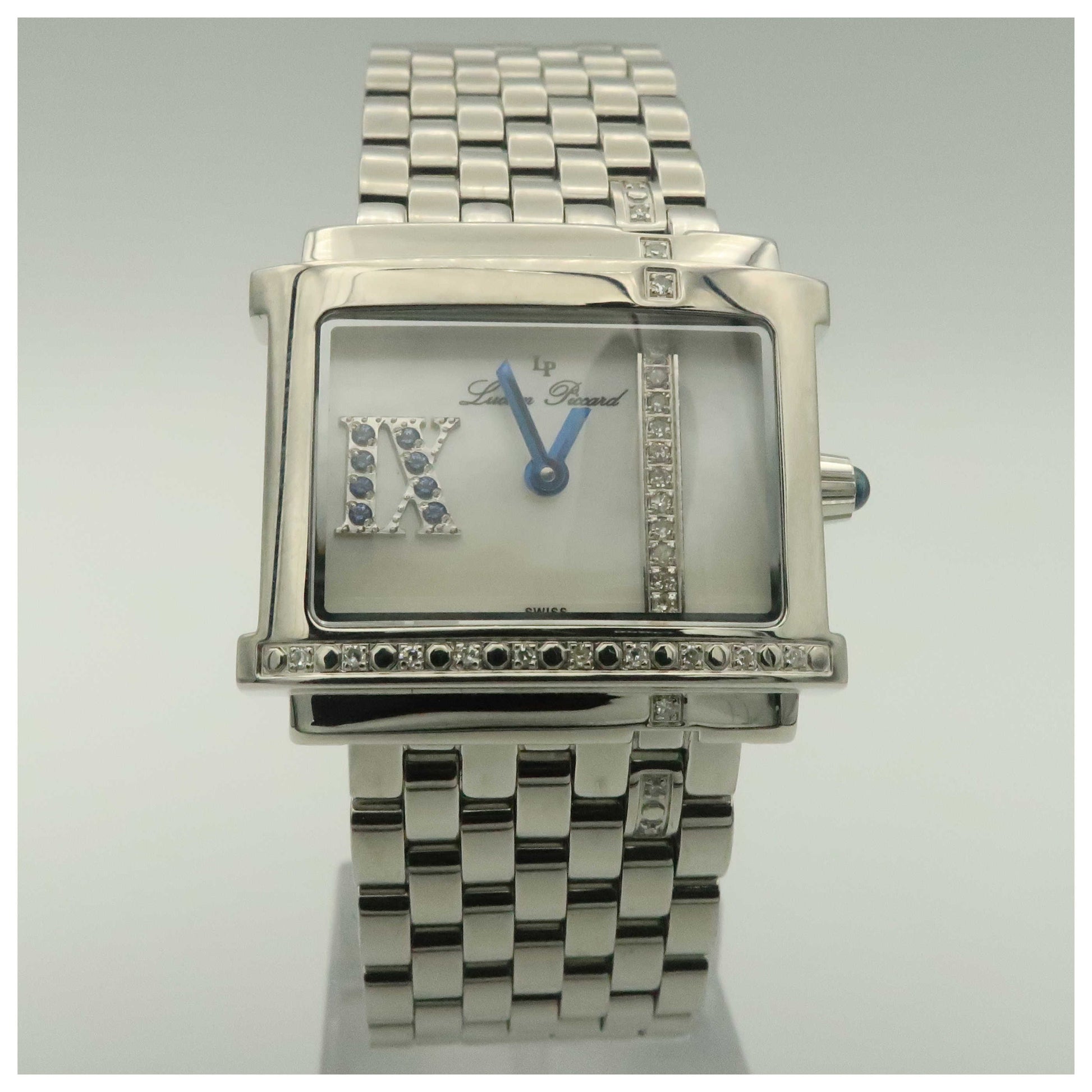Front view of Lucien Piccard Virtue Women's Swiss Quartz (Battery-Powered) Watch 27100MP-PO