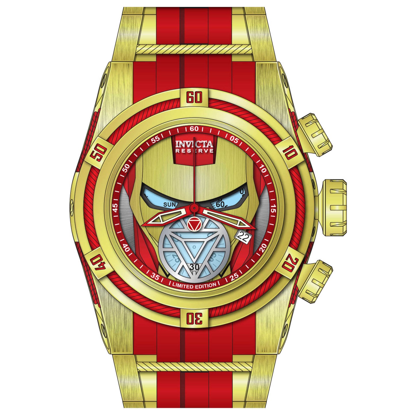 Front view of Invicta Marvel Men's Quartz Watch 27101