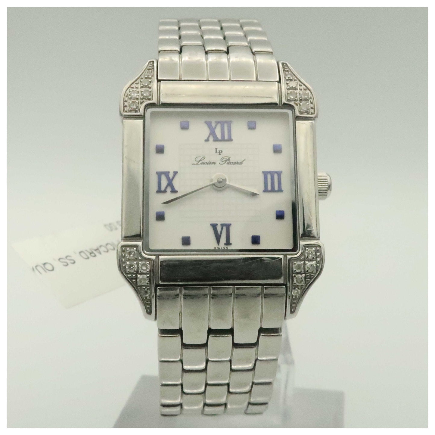 Front view of Lucien Piccard Virtue Women's Swiss Quartz (Battery-Powered) Watch 27102WH-PO
