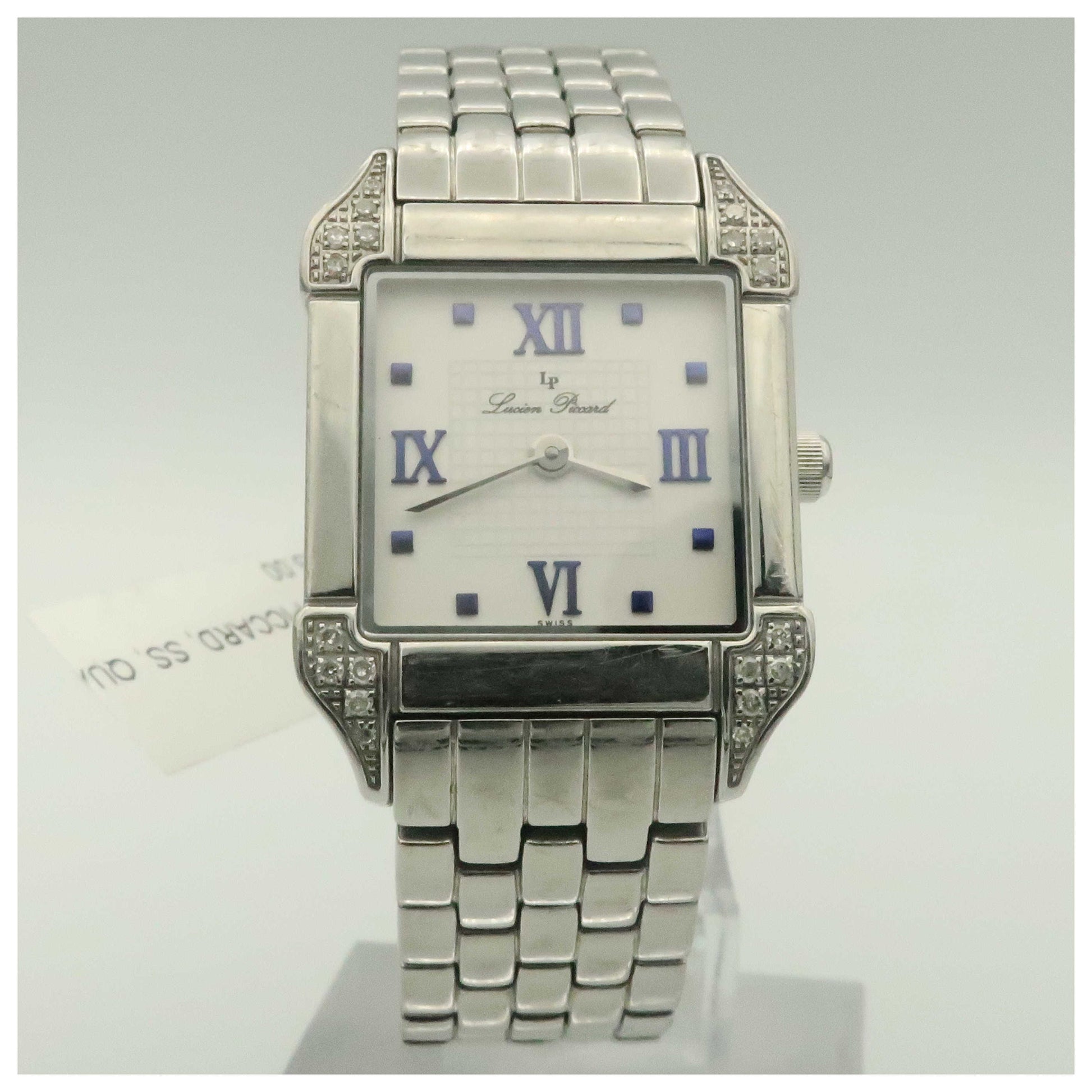 Front view of Lucien Piccard Virtue Women's Swiss Quartz (Battery-Powered) Watch 27102WH-PO