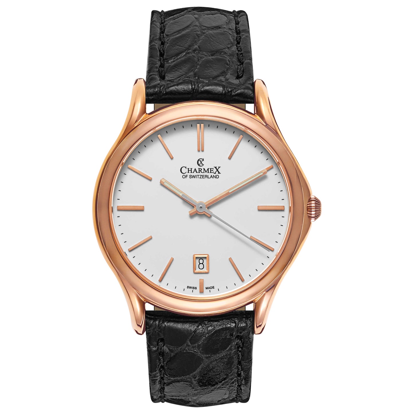 Front view of Charmex Madison Avenue Men's Swiss Quartz (Battery-Powered) Watch 2710