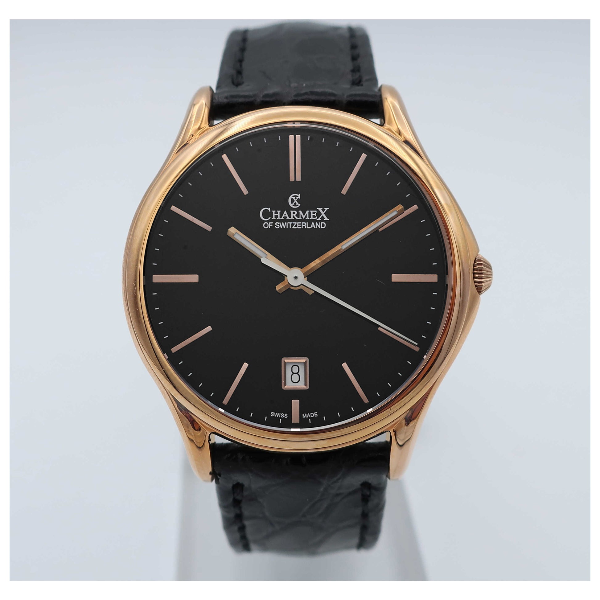 Front view of Charmex Madison Avenue Men's Swiss Quartz (Battery-Powered) Watch 2711-SD