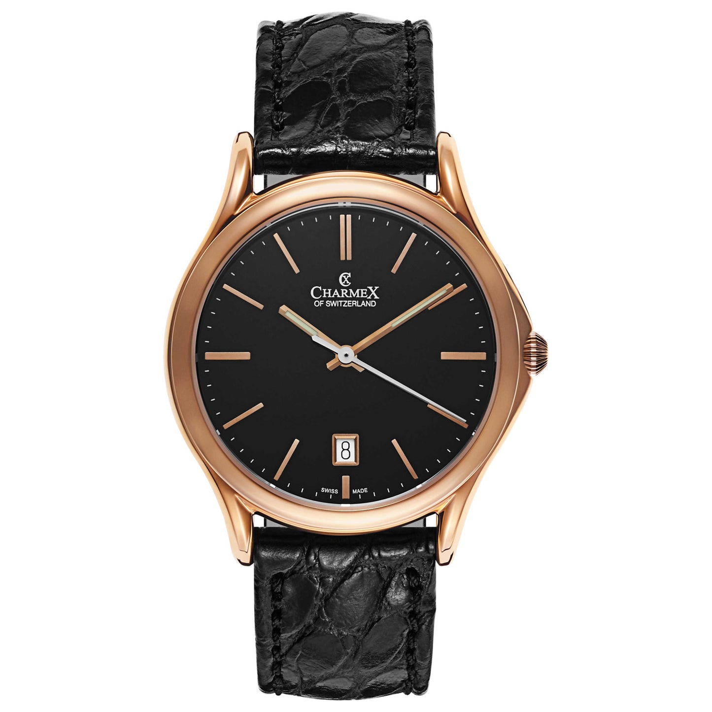 Front view of Charmex Madison Avenue Men's Swiss Quartz (Battery-Powered) Watch 2711