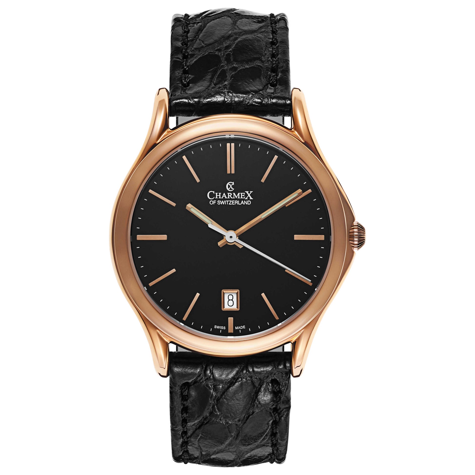 Front view of Charmex Madison Avenue Men's Swiss Quartz (Battery-Powered) Watch 2711