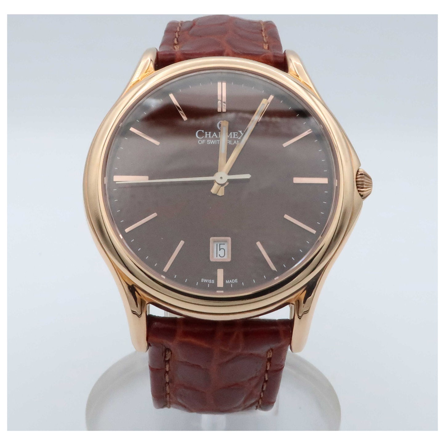 Front view of Charmex Madison Avenue Men's Swiss Quartz (Battery-Powered) Watch 2712-SDV