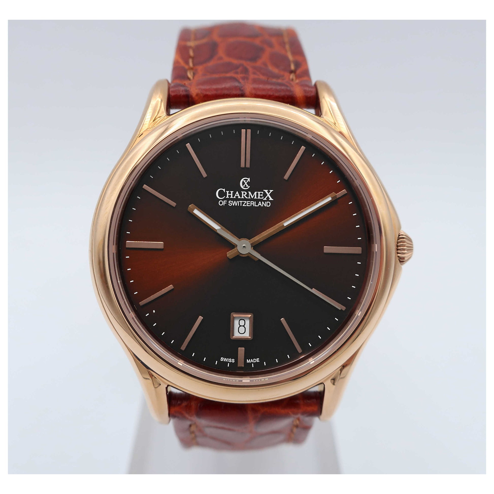 Front view of Charmex Madison Avenue Men's Swiss Quartz (Battery-Powered) Watch 2712-SD