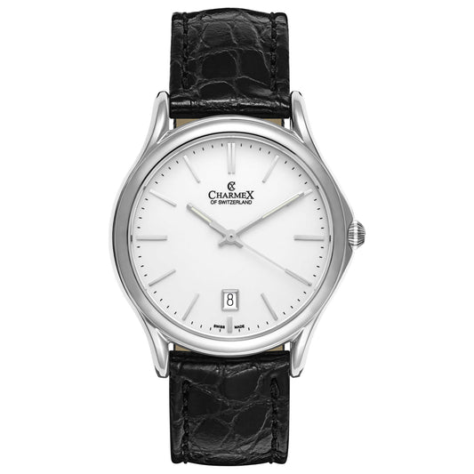Front view of Charmex Madison Avenue Men's Swiss Quartz (Battery-Powered) Watch 2715