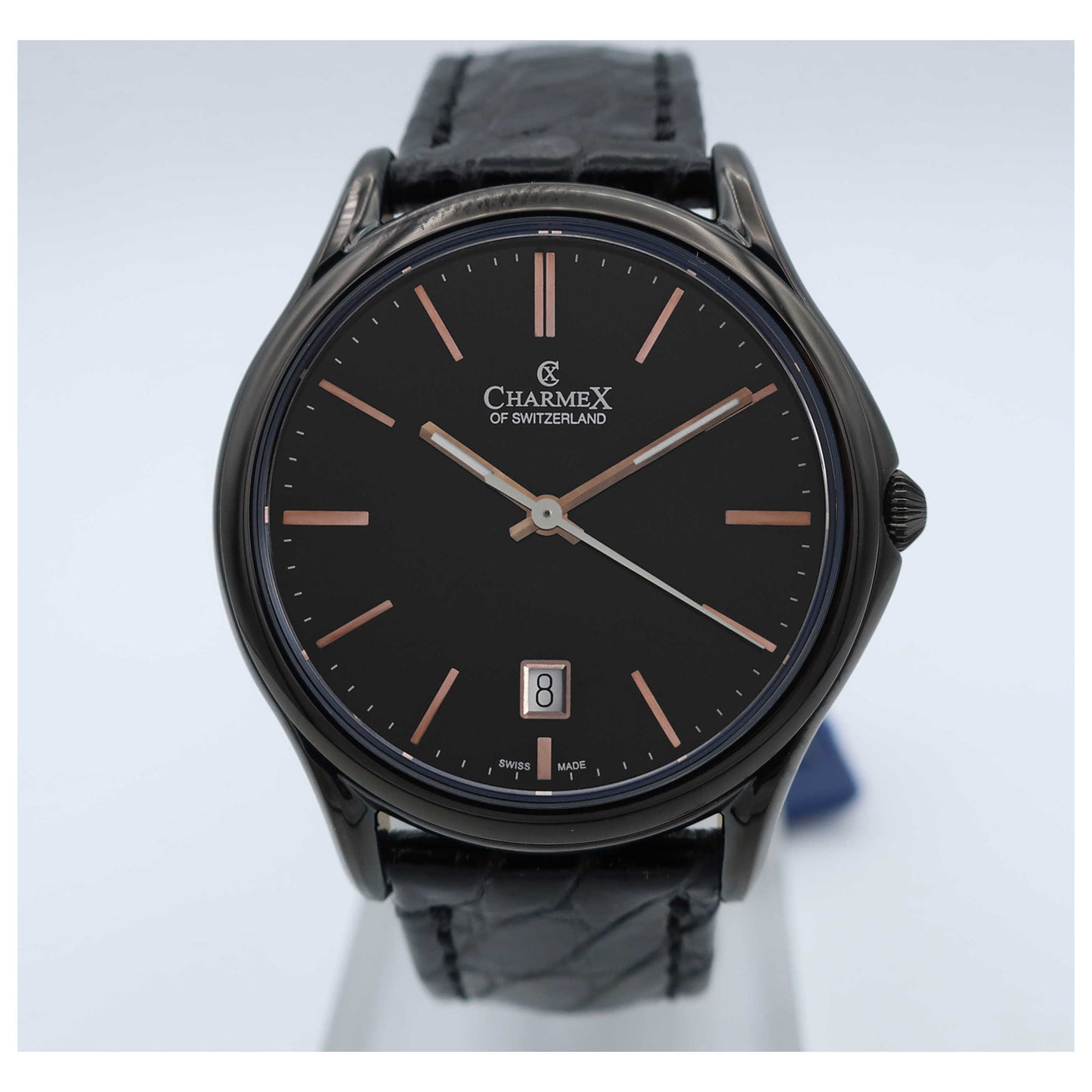 Front view of Charmex Madison Avenue Men's Swiss Quartz (Battery-Powered) Watch 2720-SD