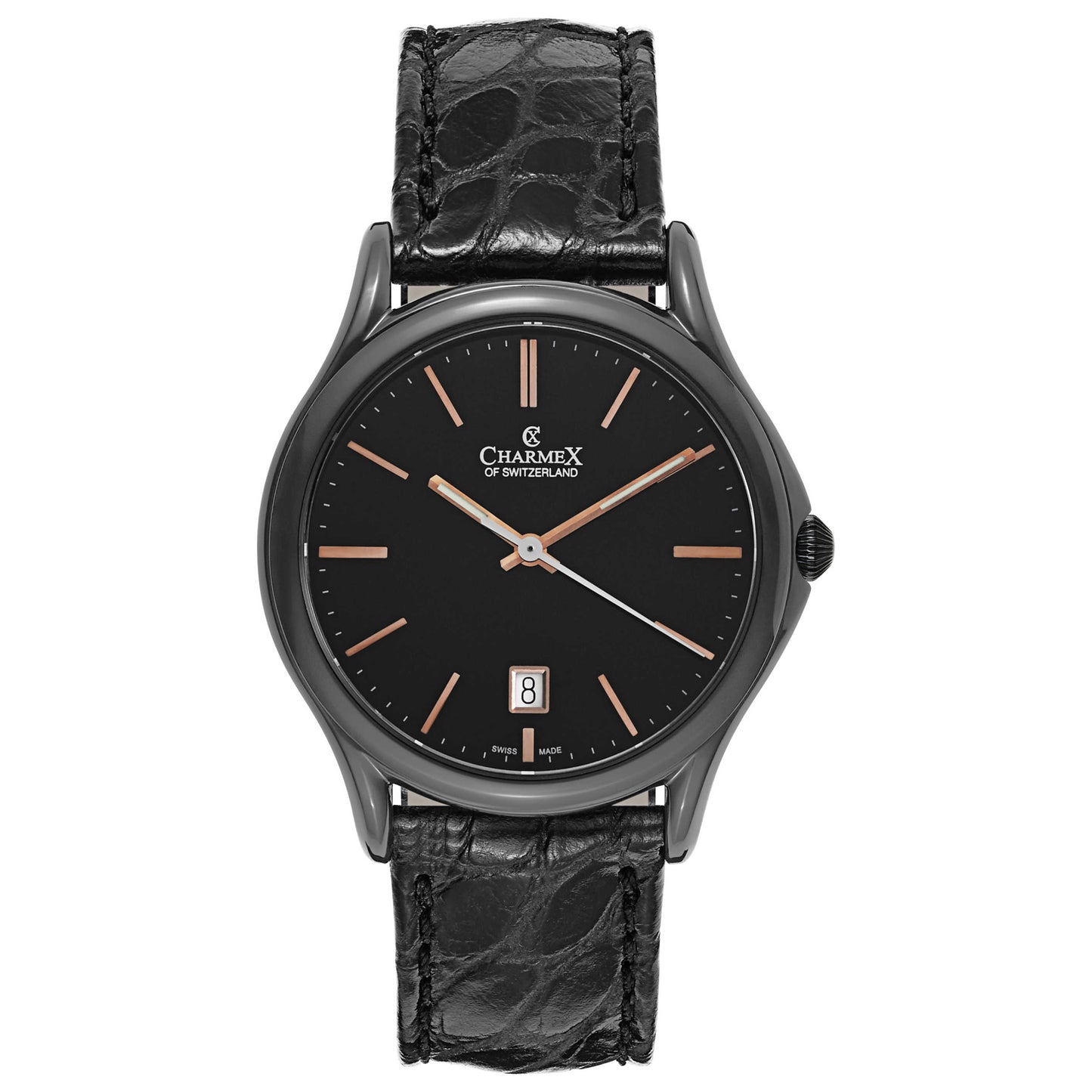 Front view of Charmex Madison Avenue Men's Swiss Quartz (Battery-Powered) Watch 2720
