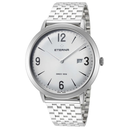 Front view of Eterna Eternity Men's Swiss Quartz (Battery-Powered) Watch 2730-41-13-1746