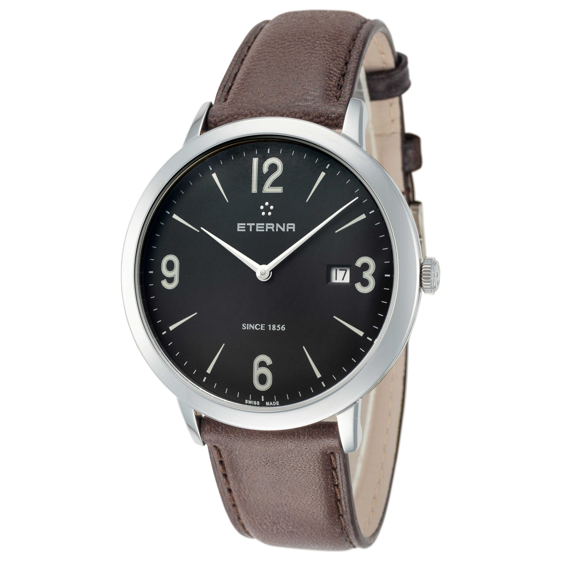 Front view of Eterna Eternity Men's Quartz Watch 2730-41-48-1397