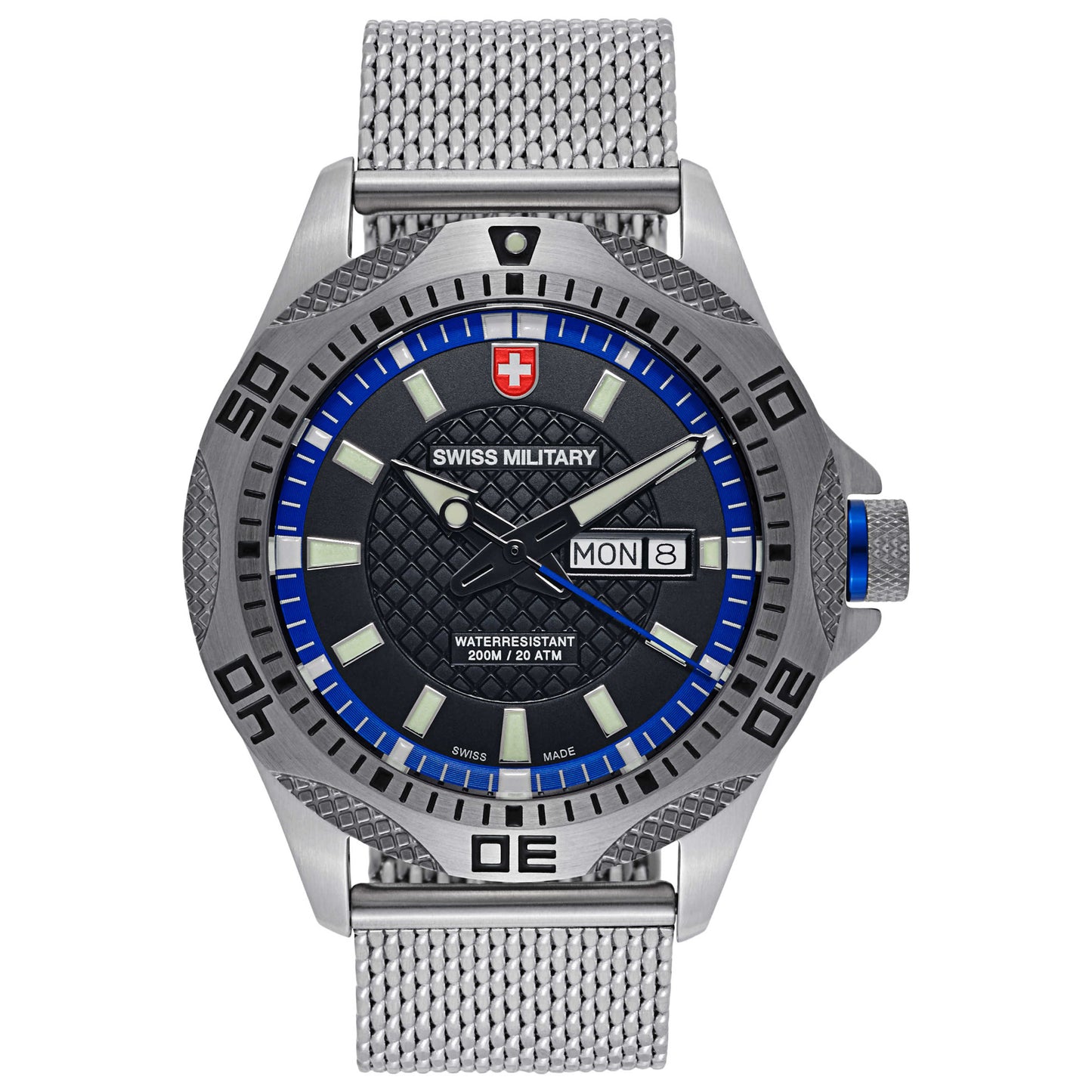 Front view of Swiss Military Tank Men's Swiss Quartz (Battery-Powered) Watch 2737