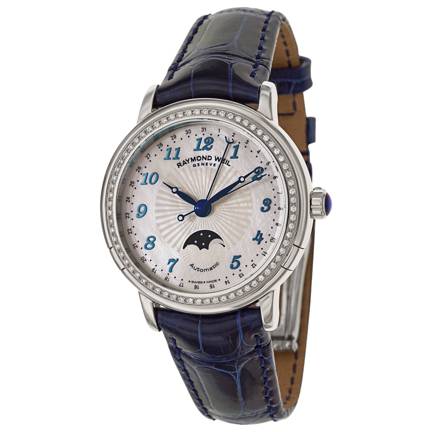 Front view of Raymond Weil Maestro Women's Automatic Watch 2739-LS3-05909