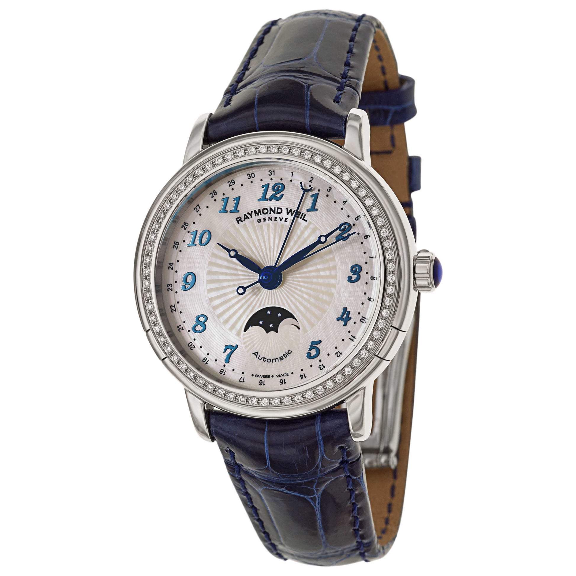 Front view of Raymond Weil Maestro Women's Automatic Watch 2739-LS3-05909