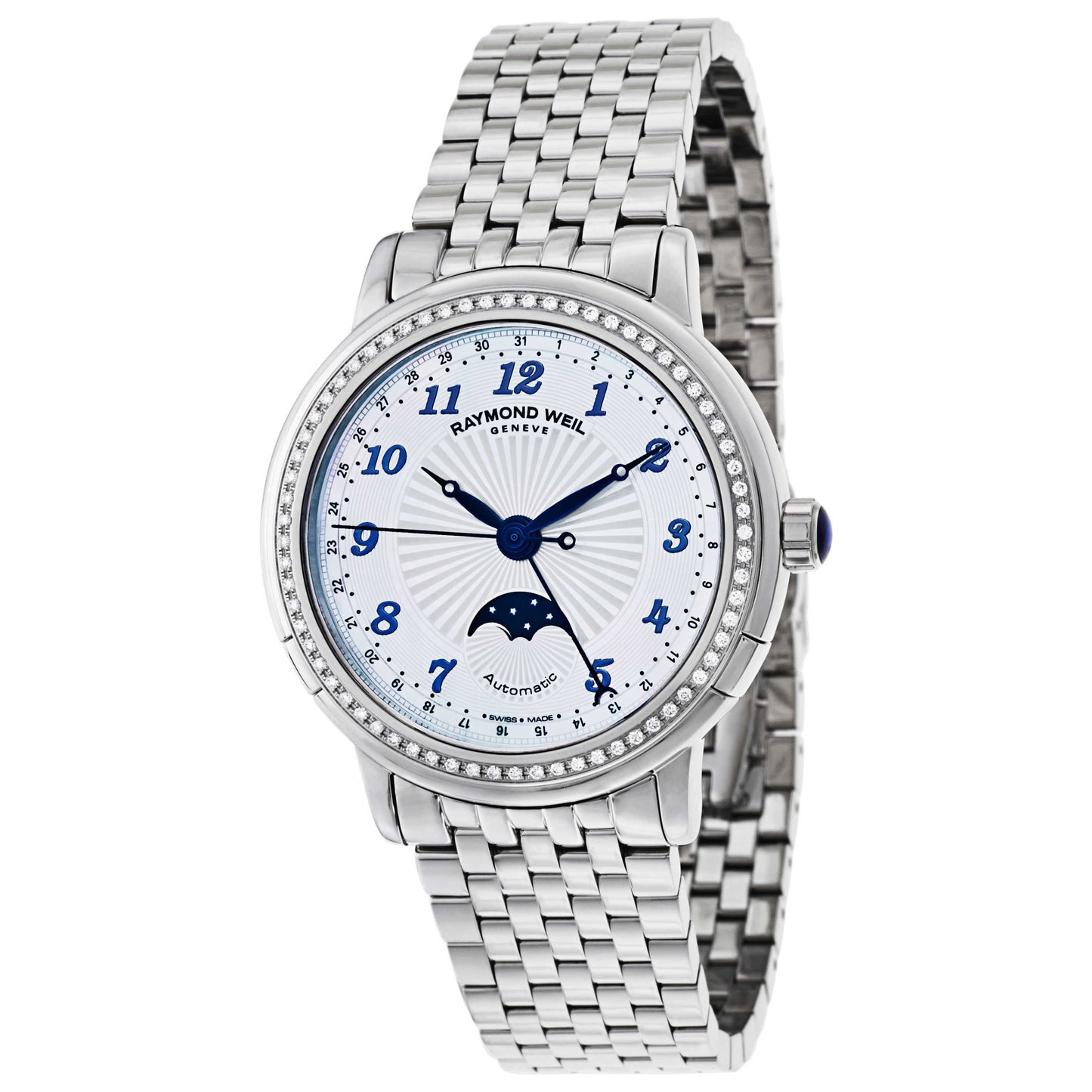 Front view of Raymond Weil Maestro Women's Automatic Watch 2739-ST-05909