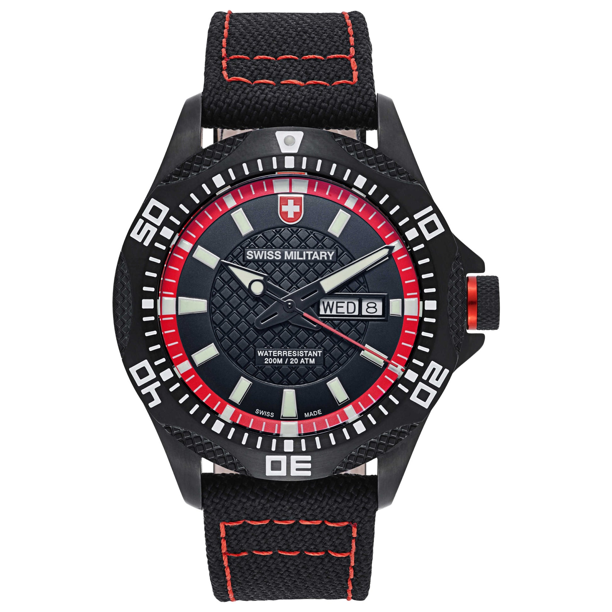 Front view of Swiss Military Character Collection Men's Japanese Quartz (Battery-Powered) Watch 27411