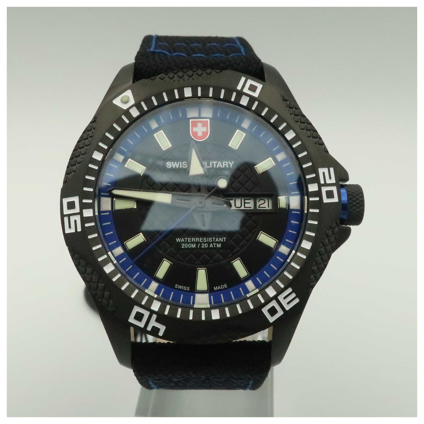 Front view of Swiss Military Tank Men's Swiss Quartz (Battery-Powered) Watch 27421-PO
